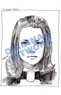 Original Art: Emma Peel, Diana Rigg