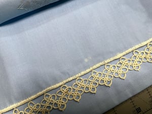 Image of Vintage Blue Sheet & Pillowcases