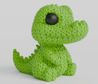 Image 1 of knitted crocodile