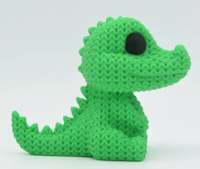 Image 2 of knitted crocodile
