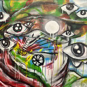 HOLY____ - MIXED MEDIA on CANVAS - 30 x 30in Original Work