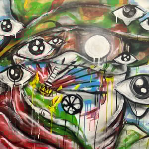 HOLY____ - MIXED MEDIA on CANVAS - 30 x 30in Original Work