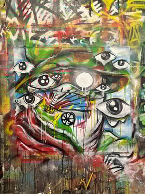 HOLY____ - MIXED MEDIA on CANVAS - 30 x 30in Original Work