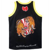 Image 2 of WU-TANG CLAN CREAM TEAM BASKETBALL JERSEY