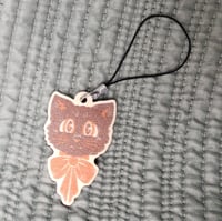 Image 2 of Scaredy Cat Wooden Charm