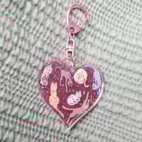 Image 5 of Cat Heart Acrylic Charm