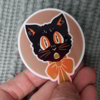 Image 2 of Glow-in-the-dark Scaredy Cat Sticker