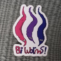 Image 1 of Bi Worms! Sticker