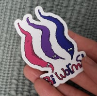 Image 2 of Bi Worms! Sticker