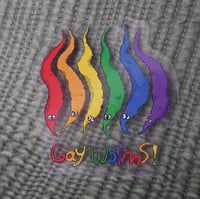 Image 1 of Big Gay Worms! Sticker