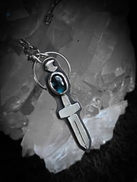 Image 1 of Kyanite sword pendant 