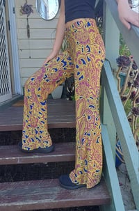 Image 1 of Plum/mustard KAT Pants - great for yoga, festival or everyday!