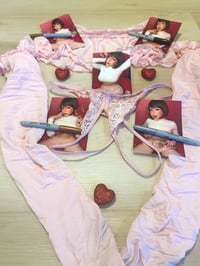 Image 3 of Worn Valentine’s Velma lingerie and five signed 4x6 photos 