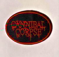 Image 1 of Cannibal Corpse Oval Embroidered Patch With Merrowed Edge