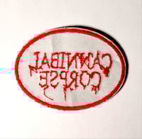 Image 2 of Cannibal Corpse Oval Embroidered Patch With Merrowed Edge