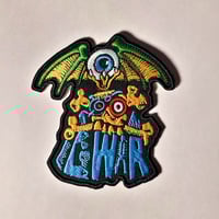 Image 1 of GWAR Cyclops Bat Embroidered Patch With A Merrowed Edge