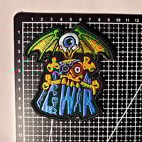Image 3 of GWAR Cyclops Bat Embroidered Patch With A Merrowed Edge
