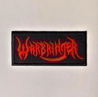 Image 1 of Warbringer Band Logo Embroidered Patch With A Merrowed Edge