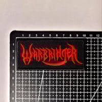 Image 3 of Warbringer Band Logo Embroidered Patch With A Merrowed Edge