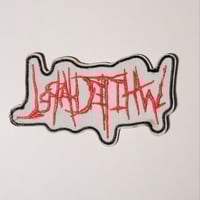 Image 2 of Whitechapel Band Logo Embroidered Patch With A Merrowed Edge