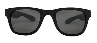 Image of TUFF Junior 100% UV protective sunglasses with black, almost indestructible frame. 