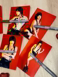 Image 3 of Signed Tifa Lockhart 4x6 bundle (6 photos)