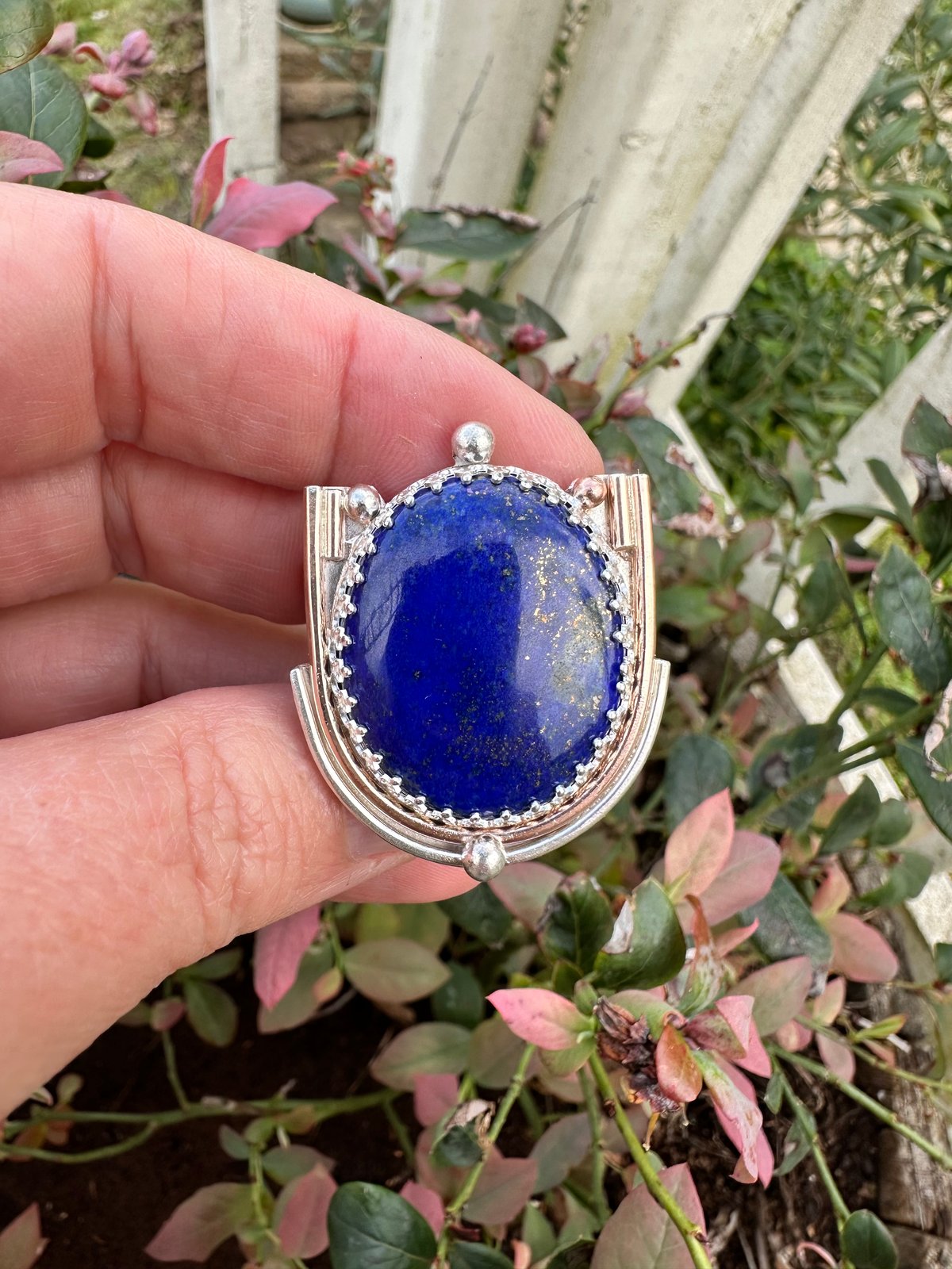Image of Large Lapis Ring 