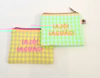 Image 2 of Monedero, neceser y/o funda de libro electrónico bordado ¡Ajó! ¡Aguás!