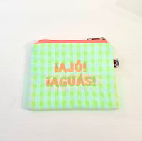 Image 3 of Monedero, neceser y/o funda de libro electrónico bordado ¡Ajó! ¡Aguás!