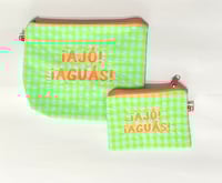 Image 5 of Monedero, neceser y/o funda de libro electrónico bordado ¡Ajó! ¡Aguás!