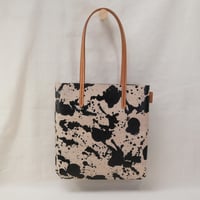 Image 3 of Paint Soft Tote black and tan