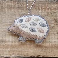 Image 1 of Winter Hedgehog Decoration
