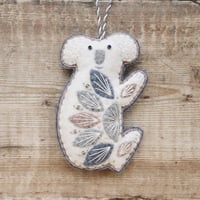 Image 1 of Winter Koala Decoration