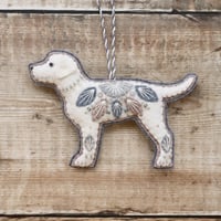 Image 1 of Winter Dog Decoration