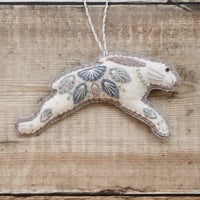 Image 1 of Winter Hare Decoration