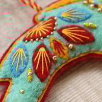 Image 4 of Turquoise Hare Decoration