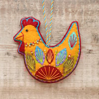 Image 1 of Yellow Hen Decoration