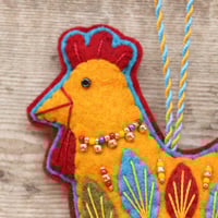 Image 2 of Yellow Hen Decoration