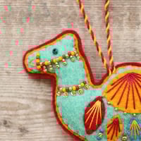 Image 2 of Turquoise Camel Decoration