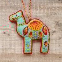 Image 1 of Turquoise Camel Decoration