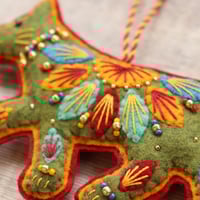 Image 3 of Green Fox Decoration