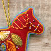 Image 2 of Red Horse Decoration