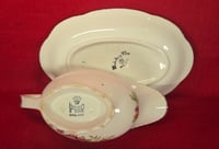 Image 5 of Saucière en ivoire, ornemanté d'or avec soucoupe Woods, Angleterre