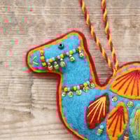 Image 2 of Blue Camel Decoration