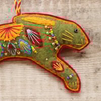 Image 2 of Green Hare Decoration