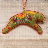 Image 1 of Green Hare Decoration