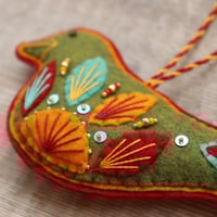 Image 4 of Green Bird Decoration