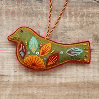 Image 1 of Green Bird Decoration