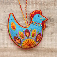 Image 1 of Blue Hen Decoration