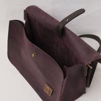 Image 7 of Travel Sling in vintage deep plum